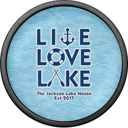 Live Love Lake Cabinet Knob (Black) (Personalized)