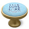 Live Love Lake Cabinet Knob - Gold - Side