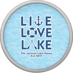 Live Love Lake Cabinet Knob (Silver) (Personalized)
