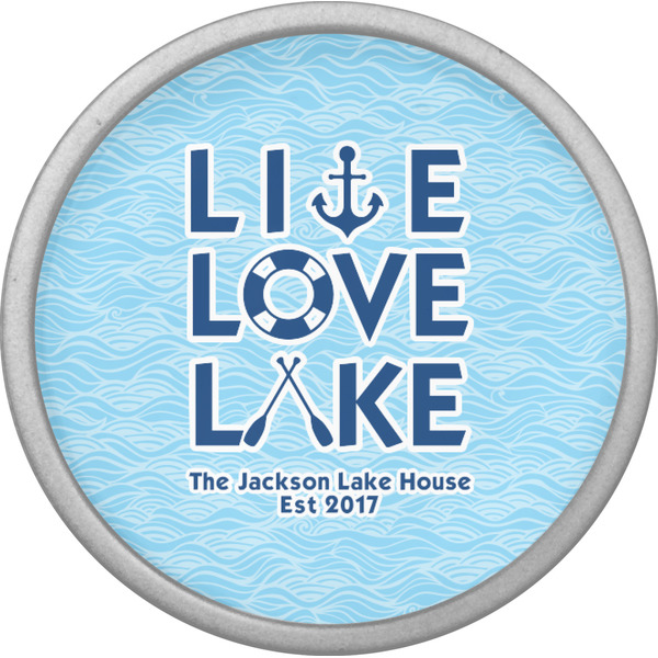 Live Love Lake Cabinet Knob - Nickel - Front
