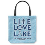 Live Love Lake Canvas Tote Bag - Small - 13"x13" (Personalized)