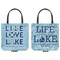Live Love Lake Canvas Tote - Front and Back