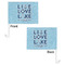 Live Love Lake Car Flag - 11" x 8" - Front & Back View