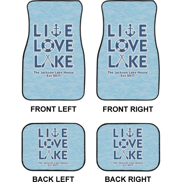Live Love Lake Car Floor Mats Set (2F + 2B)