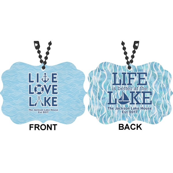 Live Love Lake Car Ornament (Approval)