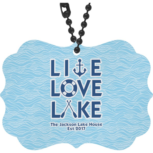 Custom Live Love Lake Rear View Mirror Charm (Personalized)