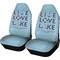 Live Love Lake Car Seat Covers (Set of Two) (Personalized)