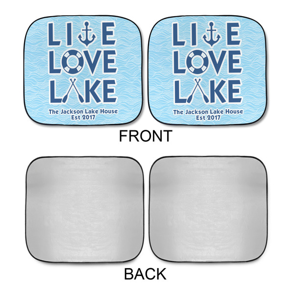 Live Love Lake Car Sun Shades - APPROVAL