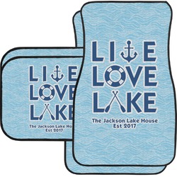 Live Love Lake Car Floor Mats Set - 2 Front & 2 Back (Personalized)