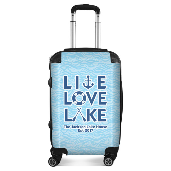 Custom Live Love Lake Suitcase - 20" Carry On (Personalized)
