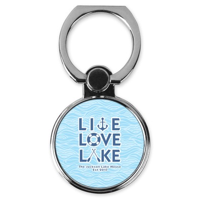 Live Love Lake Cell Phone Ring Stand & Holder (Personalized)