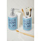 Live Love Lake Ceramic Bathroom Accessories - LIFESTYLE (toothbrush holder & soap dispenser)