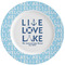 Live Love Lake Ceramic Plate w/Rim