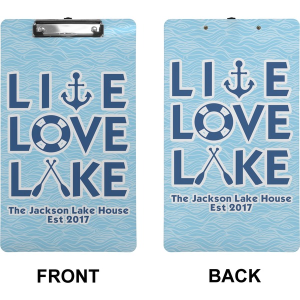Live Love Lake Clipboard (Legal) (Front + Back)