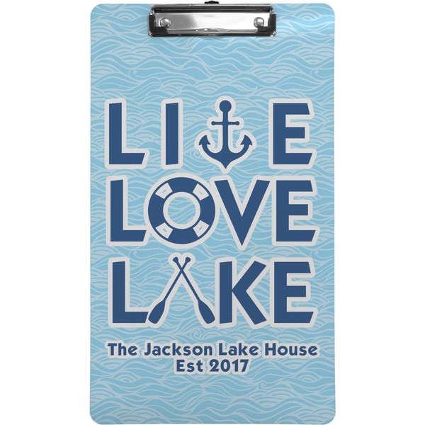 Custom Live Love Lake Clipboard (Legal Size) (Personalized)