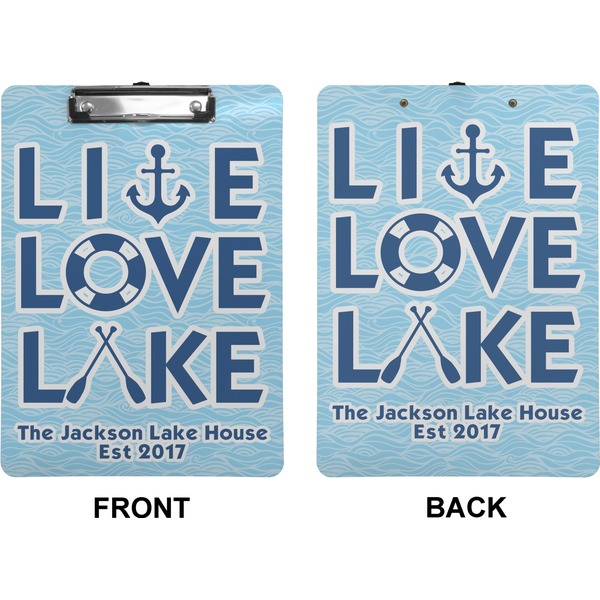 Live Love Lake Clipboard (Letter) (Front + Back)