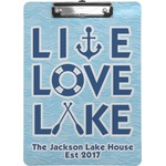 Live Love Lake Clipboard (Personalized)