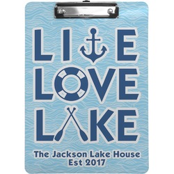 Live Love Lake Clipboard (Personalized)