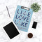 Live Love Lake Clipboard - Lifestyle Photo