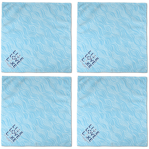 Live Love Lake Cloth Napkins - Personalized Dinner (APPROVAL) Set of 4