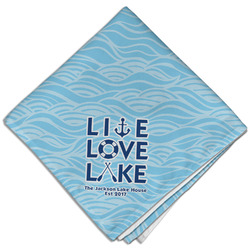 Live Love Lake Cloth Dinner Napkin - Single w/ Name or Text
