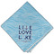 Live Love Lake Cloth Napkins - Personalized Dinner (Folded Four Corners)