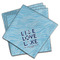 Live Love Lake Cloth Napkins (Set of 4) (Personalized)