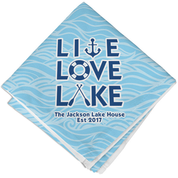 Custom Live Love Lake Cloth Napkin w/ Name or Text