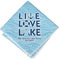 Live Love Lake Cloth Napkins - Personalized Lunch (Folded Four Corners)