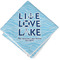 Live Love Lake Cloth Cocktail Napkin - Single w/ Name or Text