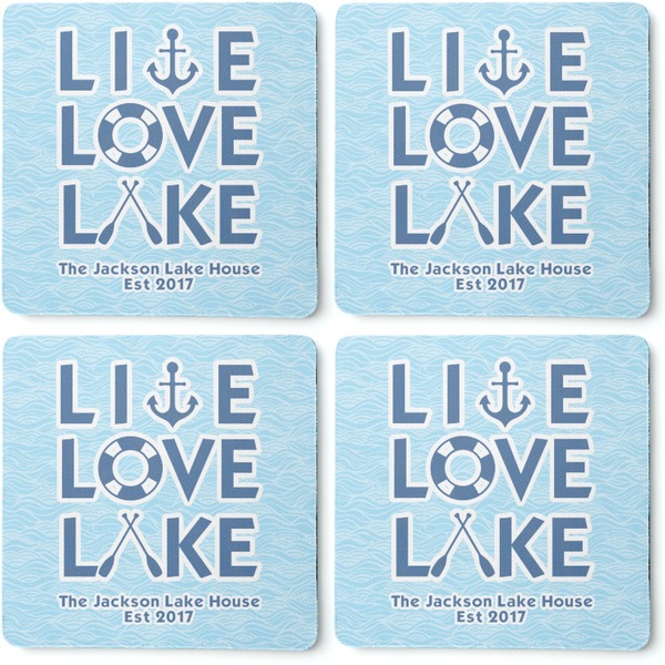 Live Love Lake Coaster Rubber Back - Apvl