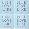 Live Love Lake Coaster Rubber Back - Apvl