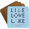 Live Love Lake Coaster Set (Personalized)