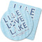 Live Love Lake Rubber Backed Coaster (Personalized)