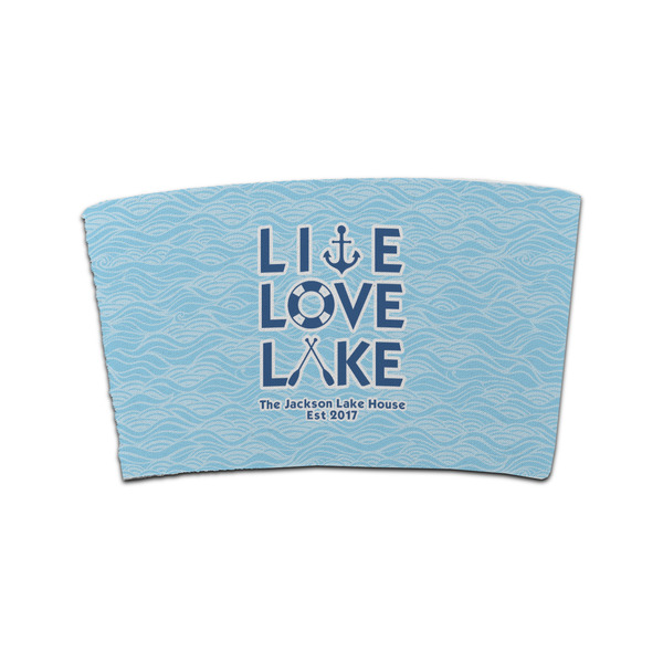 Custom Live Love Lake Coffee Cup Sleeve (Personalized)