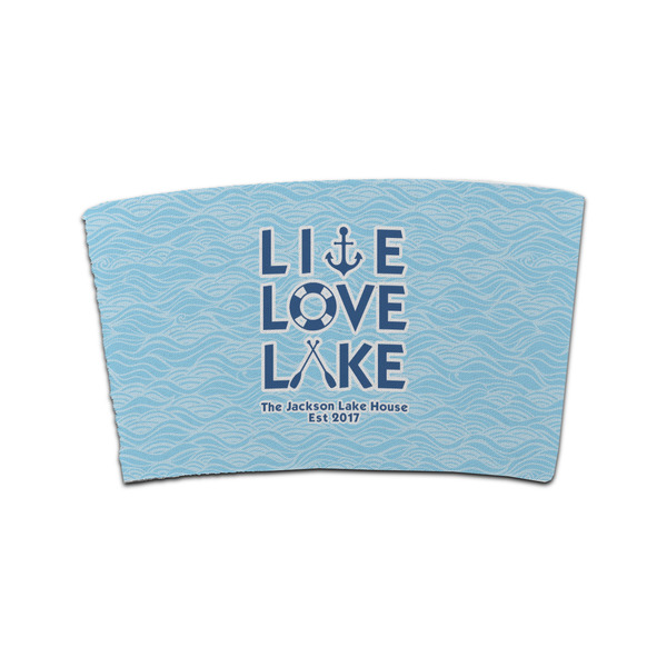 Custom Live Love Lake Coffee Cup Sleeve (Personalized)