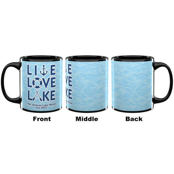Live Love Lake Coffee Mug - 11 oz - Black APPROVAL