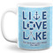 Live Love Lake Coffee Mug - 11 oz - Full- White