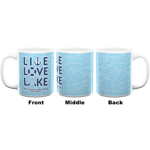 Live Love Lake Coffee Mug - 11 oz - White APPROVAL