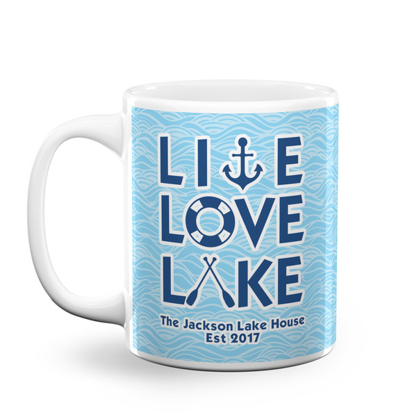 Custom Live Love Lake Coffee Mug (Personalized)