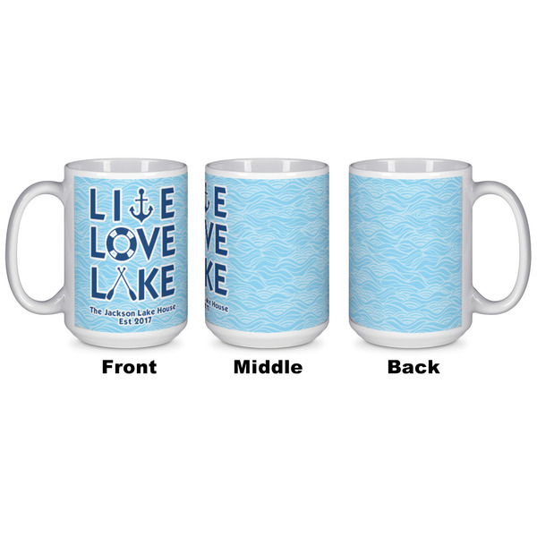Live Love Lake Coffee Mug - 15 oz - White APPROVAL
