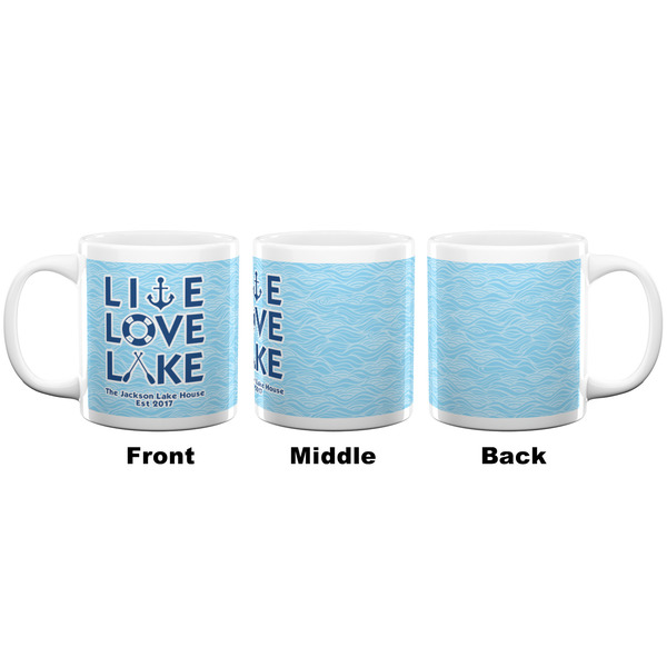 Live Love Lake Coffee Mug - 20 oz - White APPROVAL