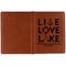 Lake House Quotes and Sayings Cognac Leather Passport Holder Outside Single Sided - Apvl
