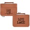 Live Love Lake Cognac Leatherette Bible Covers - Large Double Sided Apvl