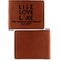 Lake House Quotes and Sayings Cognac Leatherette Bifold Wallets - Front and Back Single Sided - Apvl
