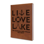 Live Love Lake Leatherette Journal (Personalized)