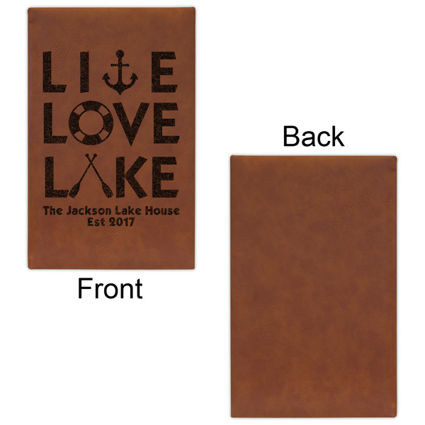 Lake House Quotes and Sayings Cognac Leatherette Journal - Single Sided - Apvl