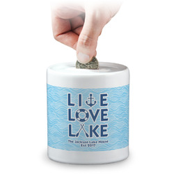 Live Love Lake Coin Bank (Personalized)