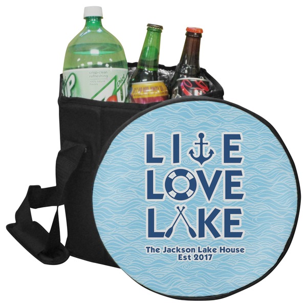 Custom Live Love Lake Collapsible Cooler & Seat (Personalized)