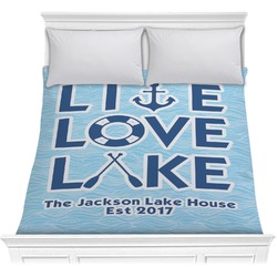 Live Love Lake Comforter - Full / Queen (Personalized)